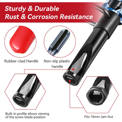 10mm locking nut valve adjustment tool, slotted valve adjustment bolt, automotive engine valve grinding guide V1192-AZ-W-3288