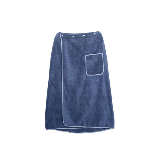 Men's towel bag , ultra-fine fiber towel soft and comfortable absorbent body bag with oversized button V1192-AZ-W-3289