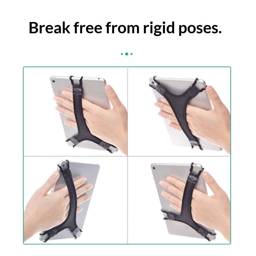 Security Hand Strap Holder Finger Grip for Tablets -Non Slip Hands Supports for Reading Works Travels 8-8.5 V1192-AZ-W-3292