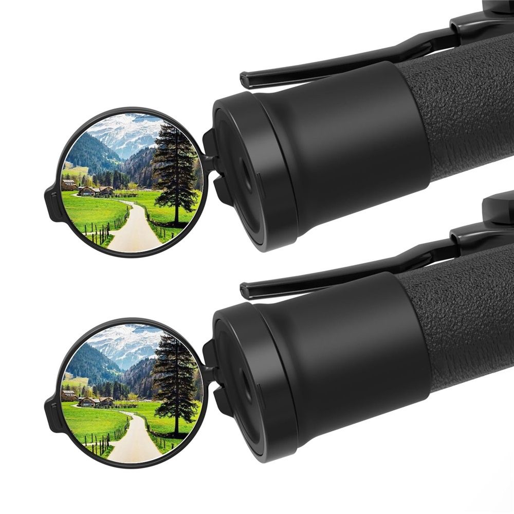 2 Pcs Bicycle Mirror for Handlebars - Mini Rear View, Foldable, 360 Rotatable Universal Mirror for Road Bike V1192-AZ-W-3297