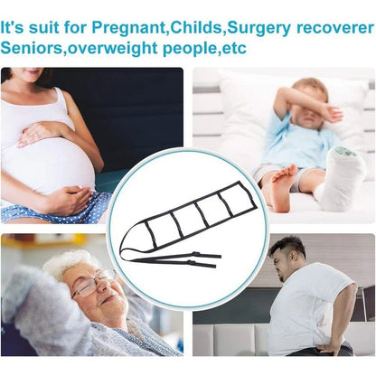 Bed Ladder Assist Strap, Pull Up Assist Device with 5 Handle Straps,Rope Ladder for Elderly, Senior, V1192-AZ-W-3311