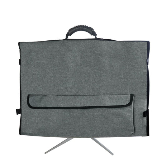 27 Inch Monitor Carrying Case, Universal 27" Computer Monitor Bag with Rubber Handle and Pockets, Gray V1192-AZ-W-3321