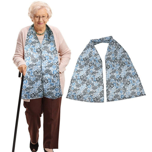 Reversible Adult Bibs for Women & Men - Adult Bib for Elderly - Dining Clothing Protectors - Washable Dining V1192-AZ-W-3322
