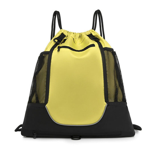 Drawstring Soccer Bag Basketball Backpack for Kids Teens, Foldable Sports Bags Detachable Ball Mesh Bag for V1192-AZ-W-3326