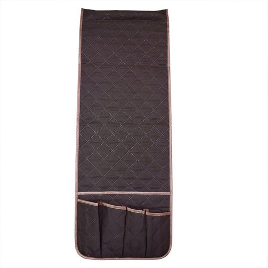 Sofa Armrest Organizer with 5 Pockets, Couch Recliner Armchair Caddy, Washable Remote Controls Holder, V1192-AZ-W-3327