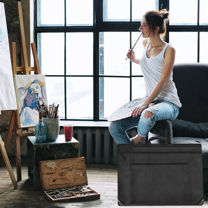 19.7x23.6in Art Portfolio Tote Bag - Large Carrying Storage Case with Handle & Adjustable Shoulder Strap, V1192-AZ-W-3331