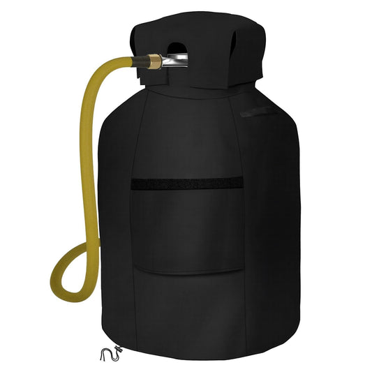 Propane Tank Cover 20lb Gas Tank Cover Outdoor 600D Heavy Duty Waterproof Covers Fits Standard 20 lb Tank V1192-AZ-W-3333