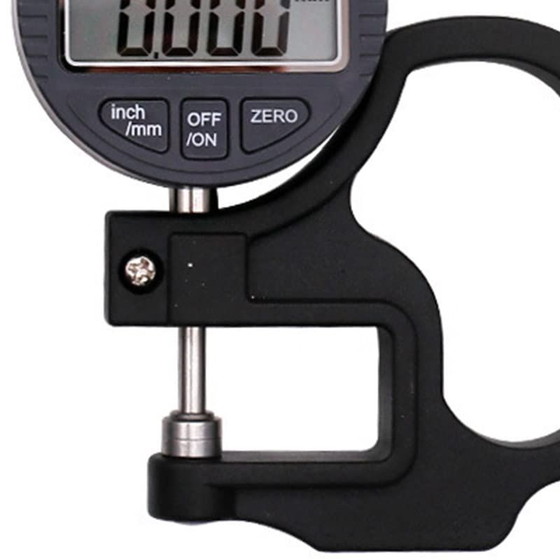 Digital Thickness Gauge, Thickness Micrometer Meter, 0 to 12.7mm Digital Display Measuring Tool with LCD V1192-AZ-W-3336