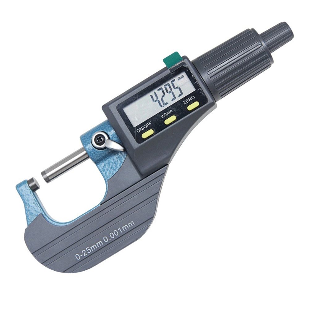 Digital Micrometer, Professional Inch/Metric Measuring Tools 0.001 mm Resolution Thickness Gauge, Protective V1192-AZ-W-3337