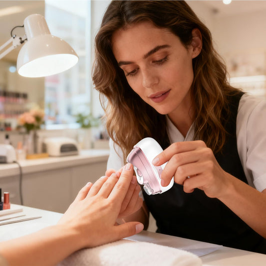 3-in-1 Electric Nail Clipper, Built-in Nail Lamp & Debris Storage Box, Ideal for Outdoor Emergency Nail Care. V1192-AZ-W-3338