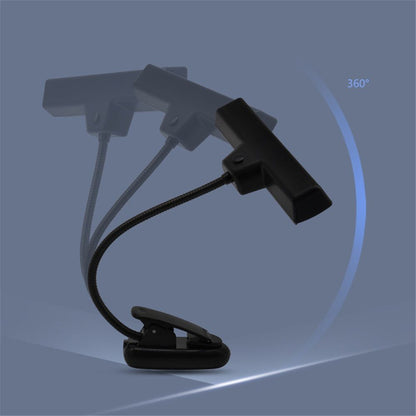 Rechargeable Clip-on Music Stand Orchestra Light- 10 Bright LEDs- Includes USB Cord, Also for Reading, DJs, V1192-AZ-W-3344