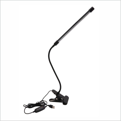 Clip on Desk Lamp LED Reading light Dimmable USB Small Clamp Lamp Adjustable Flexible Gooseneck Table Light V1192-AZ-W-3345
