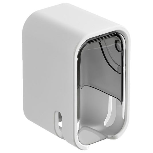 Toothbrush Holders for Bathroom[Innovation Single Slot Design] 4PCS Toothbrush Holder Wall Mounted with Cover V1192-AZ-W-3346