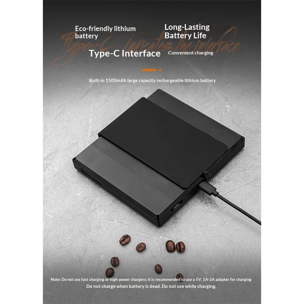 Espresso Scale with Timer,Small Coffee Scale with Solid-Liquid Detection,Auto Tare Digital Coffee Bean V1192-AZ-W-3348
