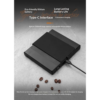 Espresso Scale with Timer,Small Coffee Scale with Solid-Liquid Detection,Auto Tare Digital Coffee Bean V1192-AZ-W-3348