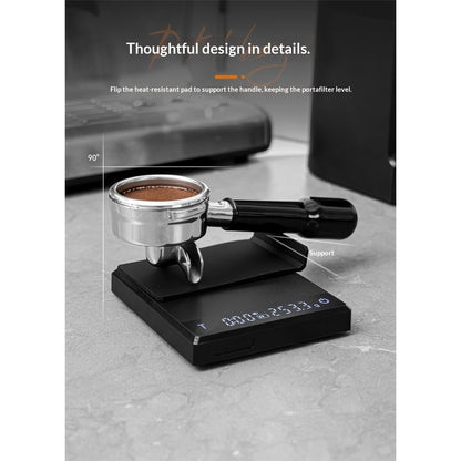 Espresso Scale with Timer,Small Coffee Scale with Solid-Liquid Detection,Auto Tare Digital Coffee Bean V1192-AZ-W-3348