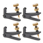 4Pack Violin Fine Tuners for 4/4-3/4 Violin Metal String Adjuster Nickel Plated Anti Rust (Black + Gold) V1192-AZ-W-3355