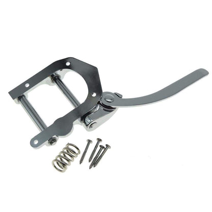 Tremolo Bridge for Electric Guitar, Chrome Plated Vibrato Tailpiece with Roller Bar, Replacement Flat Top V1192-AZ-W-3356