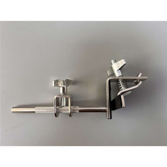 Pearl Bass Drum Hoop Mount Cowbell Holder with Non-Finish Marring Clamping Jaws and Height-Adjustable Cowbell V1192-AZ-W-3358