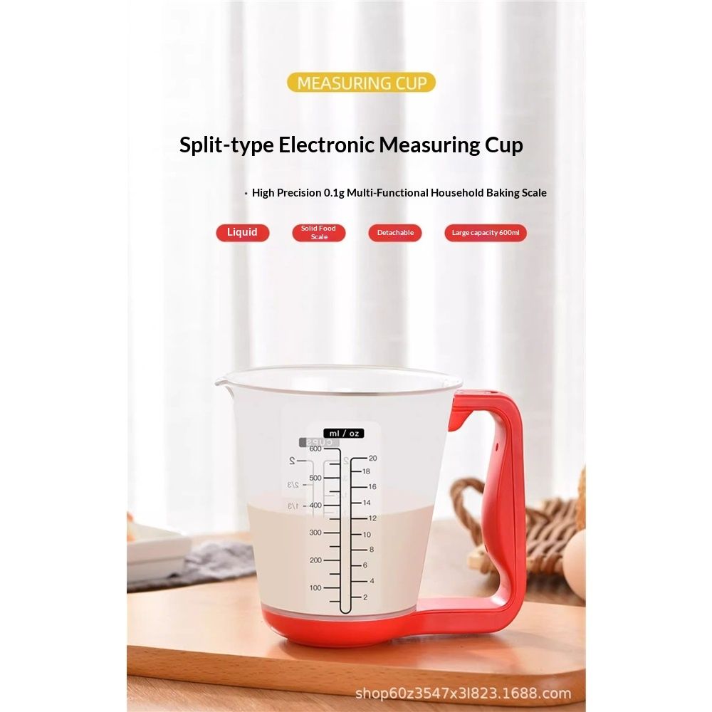 Digital Kitchen Scale and Measuring Cup Kitchen Measuring Cup Scale LCD Digital Display for Baking Tea V1192-AZ-W-3364