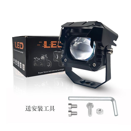 Motorcycle LED Pods Auxiliary Driving Fog Lights White+yellow LED Spotlight Projector Work Light Compatible V1192-AZ-W-3365