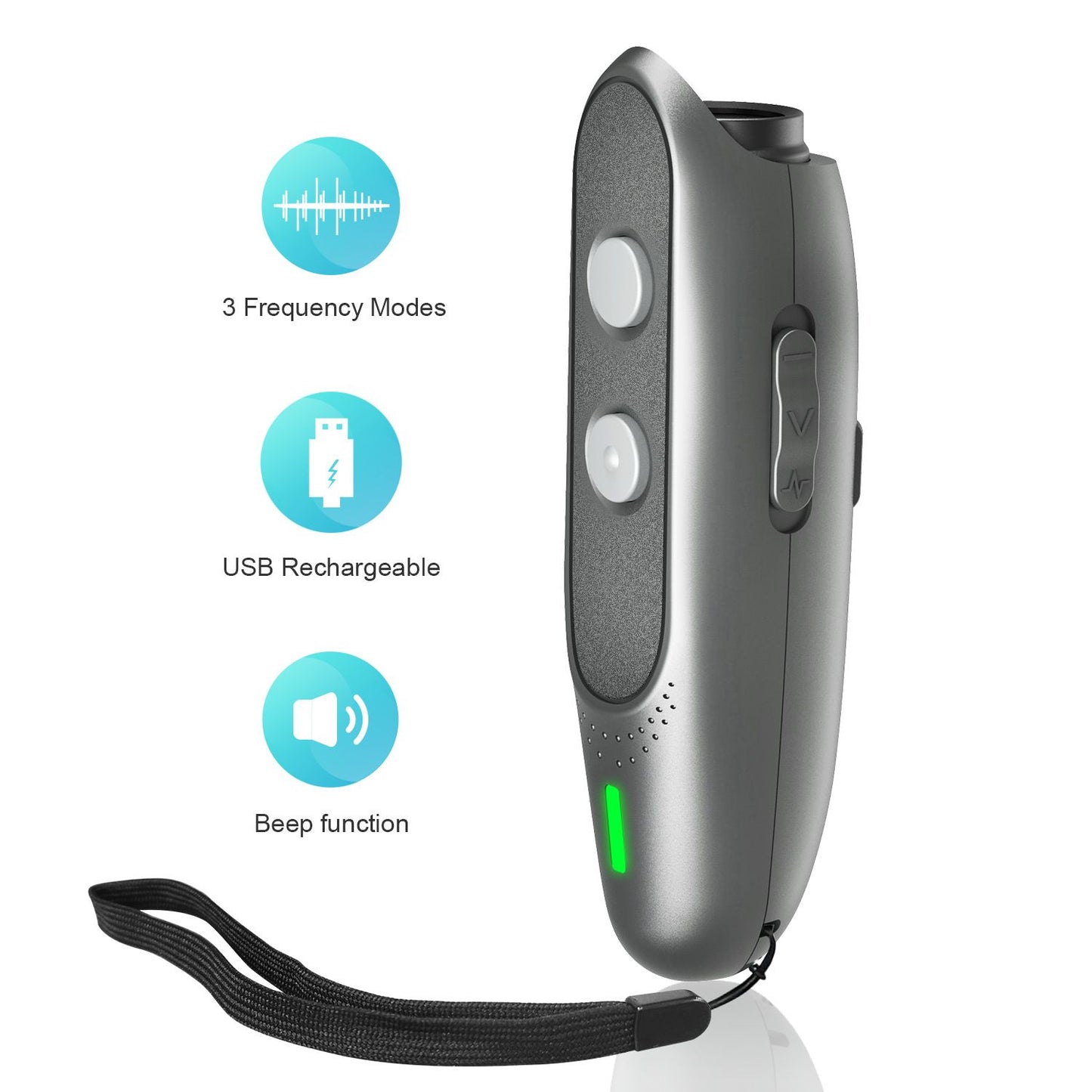 Dog Barking Deterrent Devices Rechargeable Ultrasonic Dog Bark Deterrent 3 Frequency No Bark Control Devices V1192-AZ-W-3368