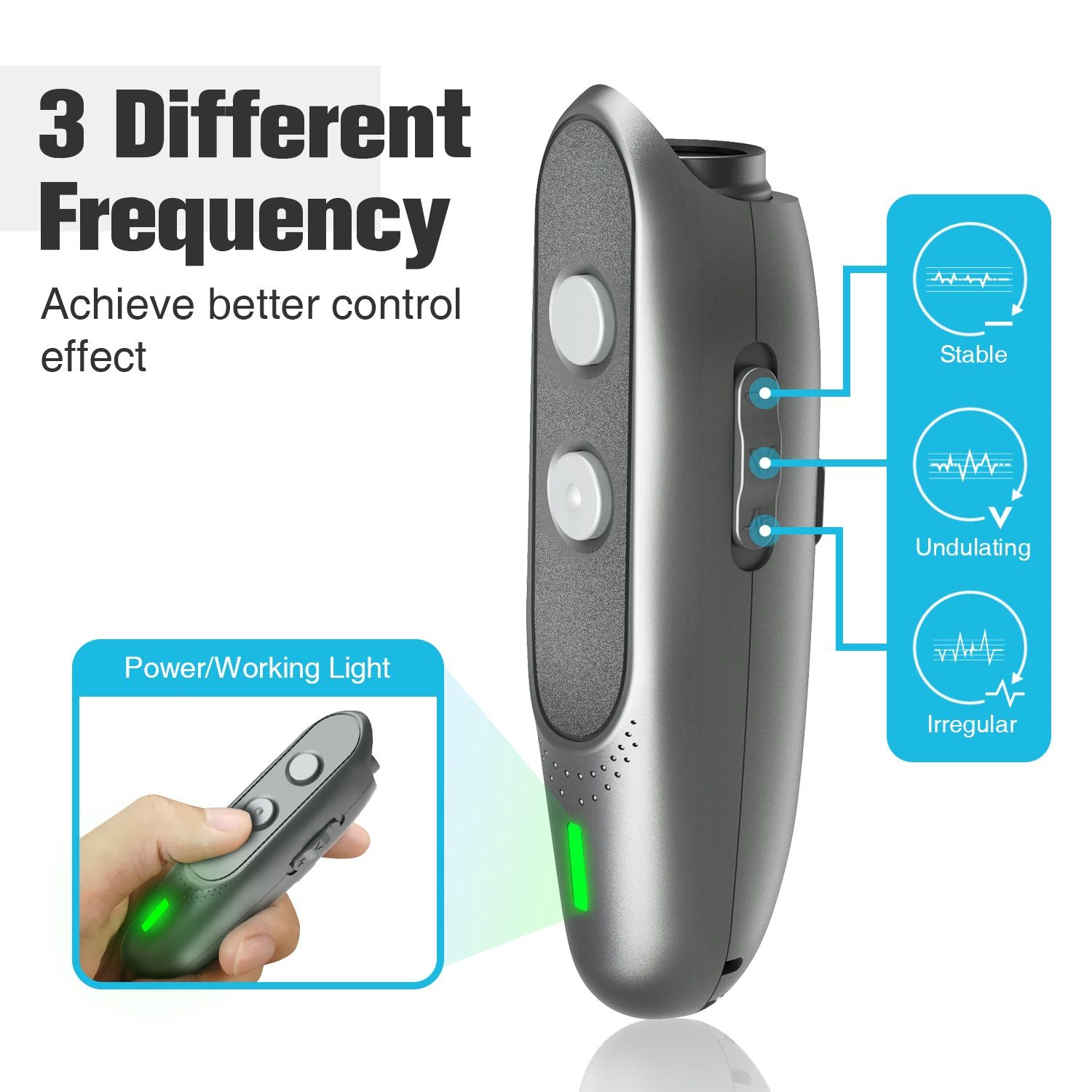 Dog Barking Deterrent Devices Rechargeable Ultrasonic Dog Bark Deterrent 3 Frequency No Bark Control Devices V1192-AZ-W-3368