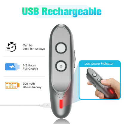Dog Barking Deterrent Devices Rechargeable Ultrasonic Dog Bark Deterrent 3 Frequency No Bark Control Devices V1192-AZ-W-3368