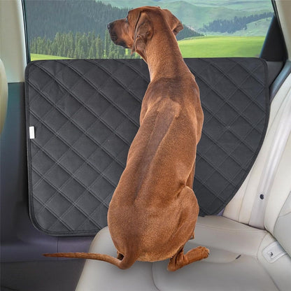 A pair Dog Car Door Protector - Larger Design for Trucks & Large SUVs, Thickened Waterproof Door Panel V1192-AZ-W-3377