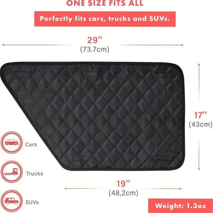 A pair Dog Car Door Protector - Larger Design for Trucks & Large SUVs, Thickened Waterproof Door Panel V1192-AZ-W-3377