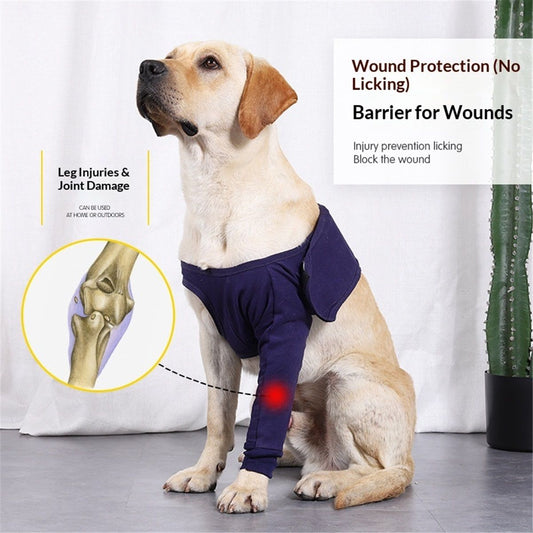 Dog Sleeves for Licking Dog Knee Brace After Surgery Wear for Dogs Abrasion Resistant Dog Recovery Sleeve for V1192-AZ-W-3378