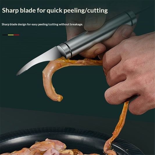 4 pack 5 In 1 Multifunctional Shrimp Line Fish Maw Knife, New Stainless Steel Shrimp Deveining Tool Fish V1192-AZ-W-3381