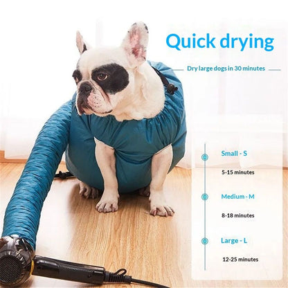Pet Dog Dryer, Protable Fast Easy Blower Professional Tool Hair Pet Low Noise Puff and Fluff Bath Grooming - L V1192-AZ-W-3391