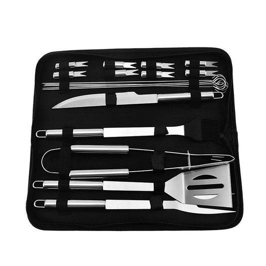 18 pack Grilling Accessories, Dad Gifts for Christmas Grilling Gifts, Heavy Duty Stainless Steel Grill Set V1192-AZ-W-3395