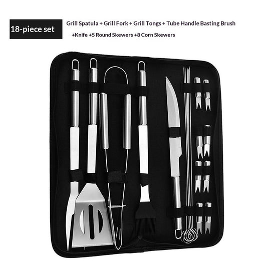 18 pack Grilling Accessories, Dad Gifts for Christmas Grilling Gifts, Heavy Duty Stainless Steel Grill Set V1192-AZ-W-3395
