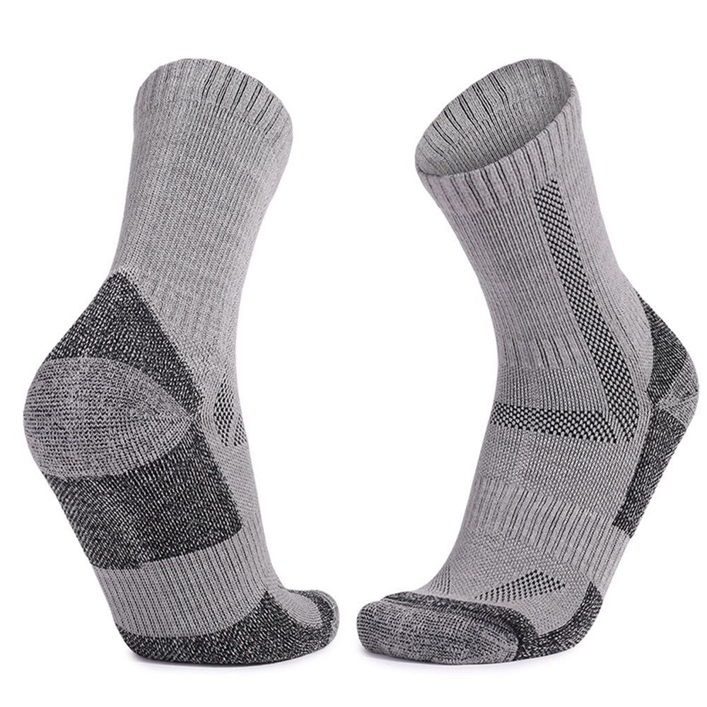 Wool Socks for Men & Women Casual Warm Winter Cozy Thermal Socks 4pairs Quarter Thin Wool Blend Running V1192-AZ-W-3405