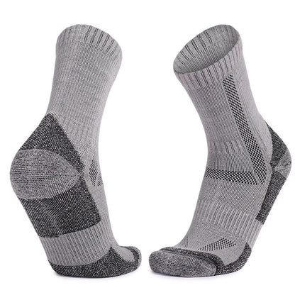 Wool Socks for Men & Women Casual Warm Winter Cozy Thermal Socks 4pairs Quarter Thin Wool Blend Running V1192-AZ-W-3405
