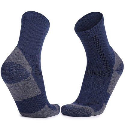 Wool Socks for Men & Women Casual Warm Winter Cozy Thermal Socks 4pairs Quarter Thin Wool Blend Running V1192-AZ-W-3405