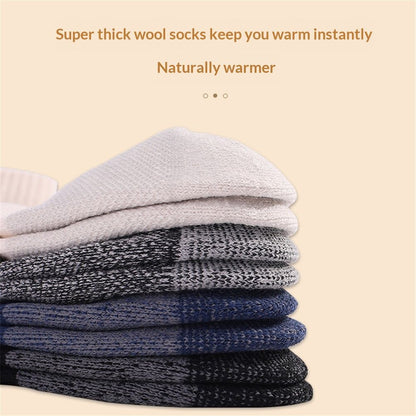 Wool Socks for Men & Women Casual Warm Winter Cozy Thermal Socks 4pairs Quarter Thin Wool Blend Running V1192-AZ-W-3405
