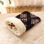 Cat Bed Cave Sleeping Bag, Pet Mat Warming Pad Sack for Cats and Small Dog,Burrowing Cozy Soft Comfortable V1192-AZ-W-3410