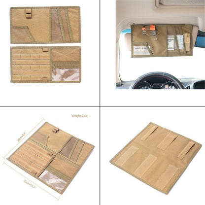 Car Visor Organizer Universal Vehicle Sun Visor Storage for Essentials & Gear, Compatible with Cars, Pickup V1192-AZ-W-3421