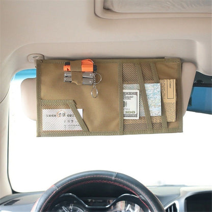 Car Visor Organizer Universal Vehicle Sun Visor Storage for Essentials & Gear, Compatible with Cars, Pickup V1192-AZ-W-3421
