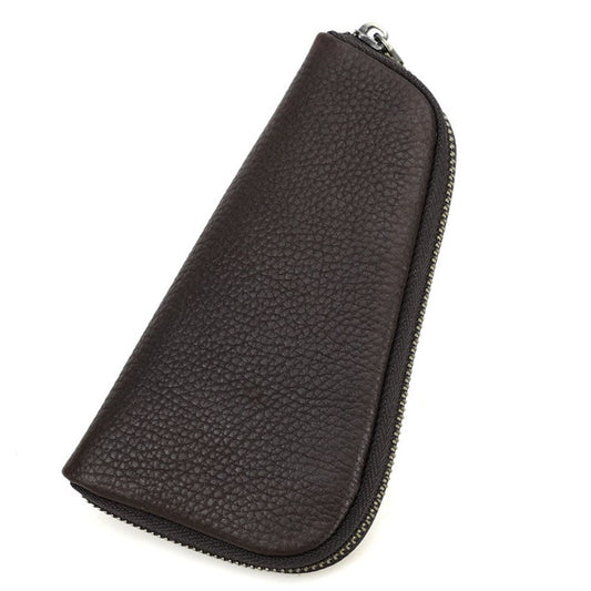 Small Pipe Tobacco Pouch Leather Smoking Pipe Storage Organizer Portable Accessories Lighter Holder Zipper V1192-AZ-W-3423