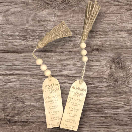 40 Sets Jute Tassels with 3 Wood Beads Natural Jute Rope Burlap Tassels for Christmas Tree DIY Craft Wood V1192-AZ-W-3425
