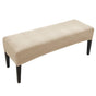 Dining Bench Cover Stretch Velvet Bench Slipcovers Removable Anti-Dust Bench Seat Cushion Covers Upholstered V1192-AZ-W-3433