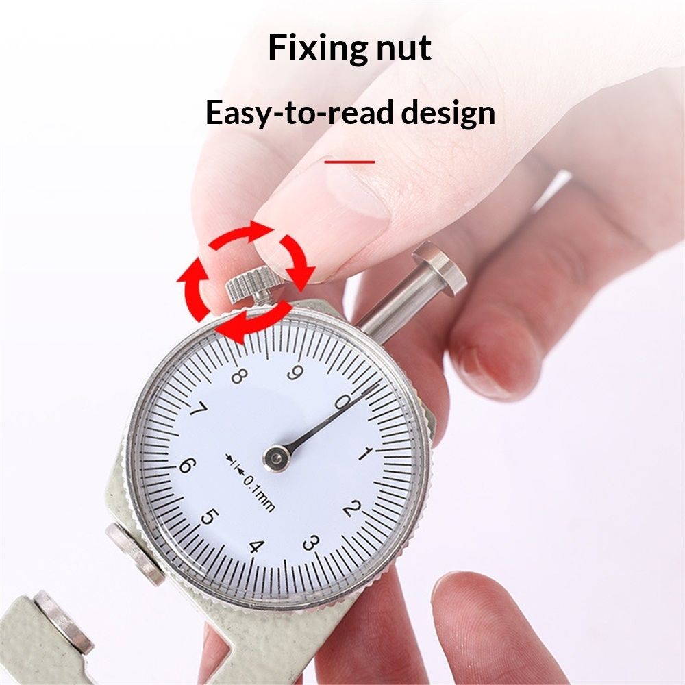 Thickness Round Thickness Tester Dial Indicator Portable Measuring Jewelry Leather Board Equipment V1192-AZ-W-3443