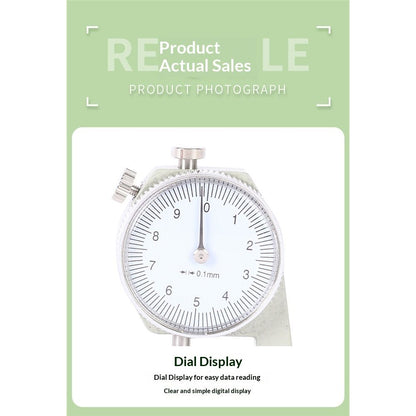 Thickness Round Thickness Tester Dial Indicator Portable Measuring Jewelry Leather Board Equipment V1192-AZ-W-3443