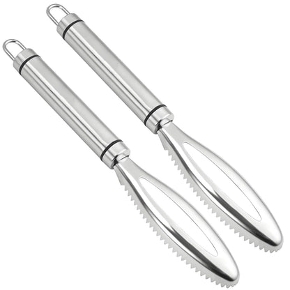 Fish Scale Remover, Stainless Steel Fish Scaler Easy Use Fish Descaler Tool,Fish Scaler Remover Lung Remover V1192-AZ-W-3446