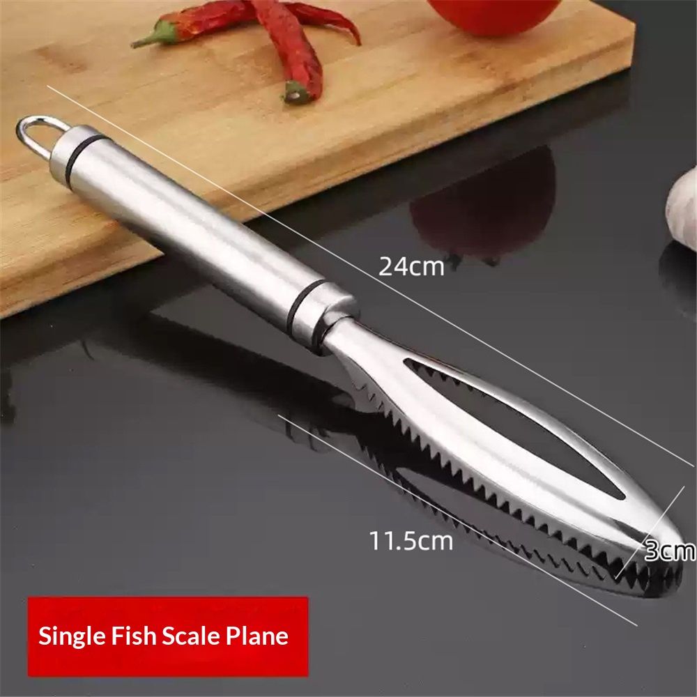 Fish Scale Remover, Stainless Steel Fish Scaler Easy Use Fish Descaler Tool,Fish Scaler Remover Lung Remover V1192-AZ-W-3446