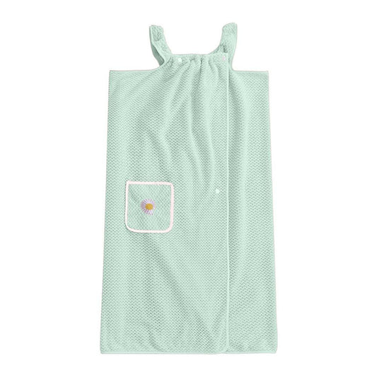 Dry Absorb Water Wearable Bath Towel, 2-in-1 bathrobe wearable bath towel for women After Shower matcha V1192-AZ-W-3453